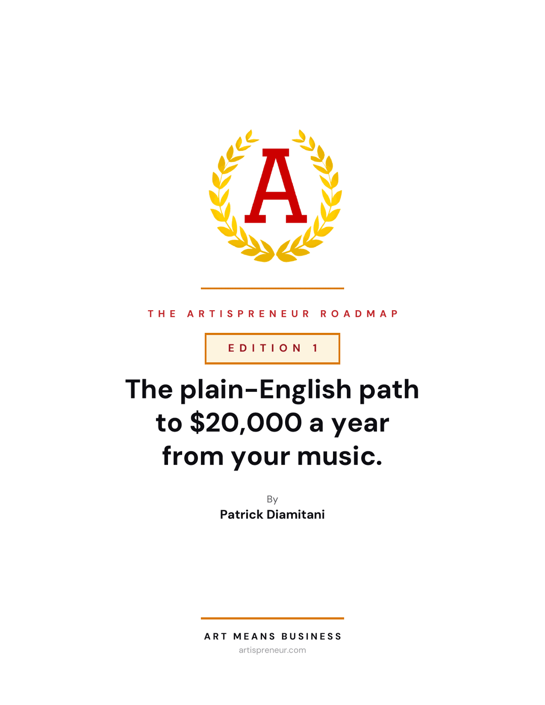The Artispreneur Roadmap cover